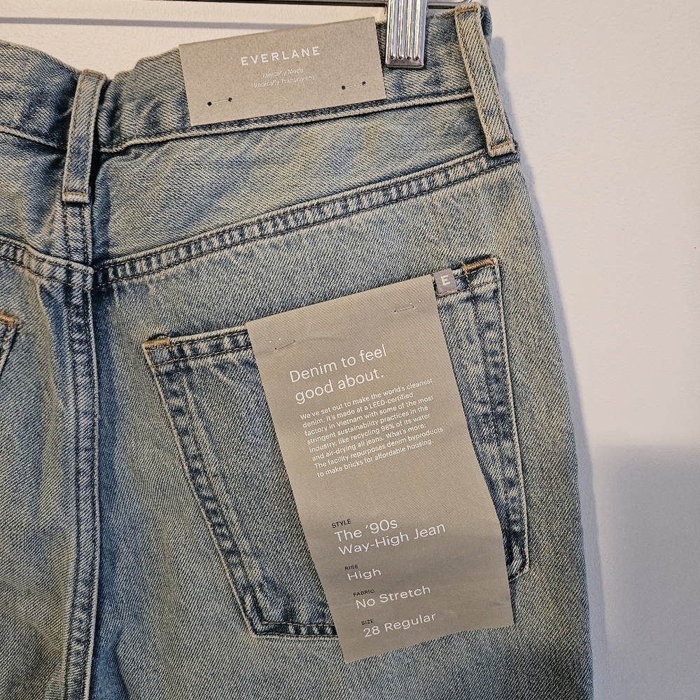 NWT Everlane The 90's Way High Painter Jeans - Picture 7 of 8